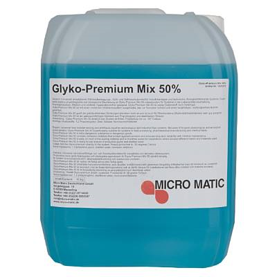 Glycol -50% propylenglycol, blue, 10L