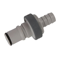 Connector -non spill, 1/2″, hose barb, male