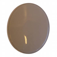 Badge -Mat white, oval