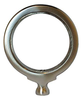 Medallion -matt chrome, round, 74mm