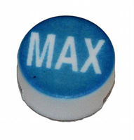 Button -Pepsi Max, white on blue, WB
