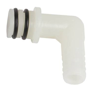Inlet -Elbow, plastic 1/2 o-ring x 3/8 Barb