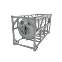 Beer tank -500L, double walled, mobile ss frame